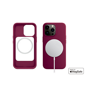  Liquid Silicone MagSafe Phone Case-Red 