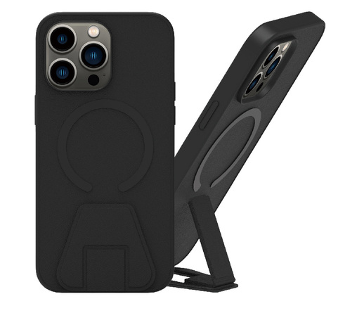 Magnetic PU+TPU Phone Case With Bracket